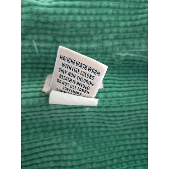 Vintage LL Bean Shacket Wide Whale Shirt Corduroy Green Button Up Women's Large - Picture 11 of 15